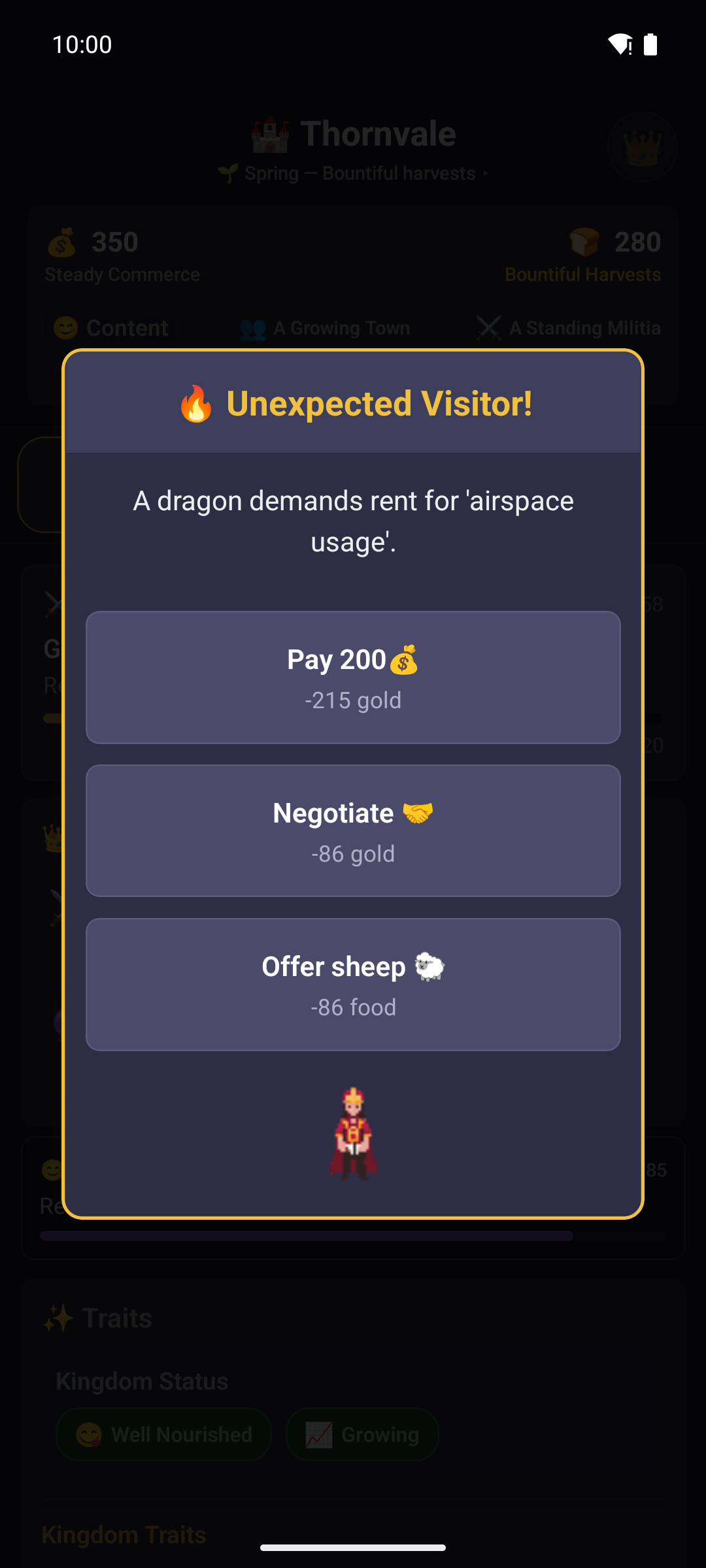 Tiny Kingdom event system